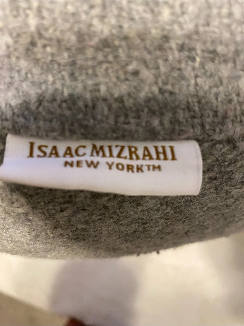 Isaac Mizrahi Gray and Red Holiday Village Pillow